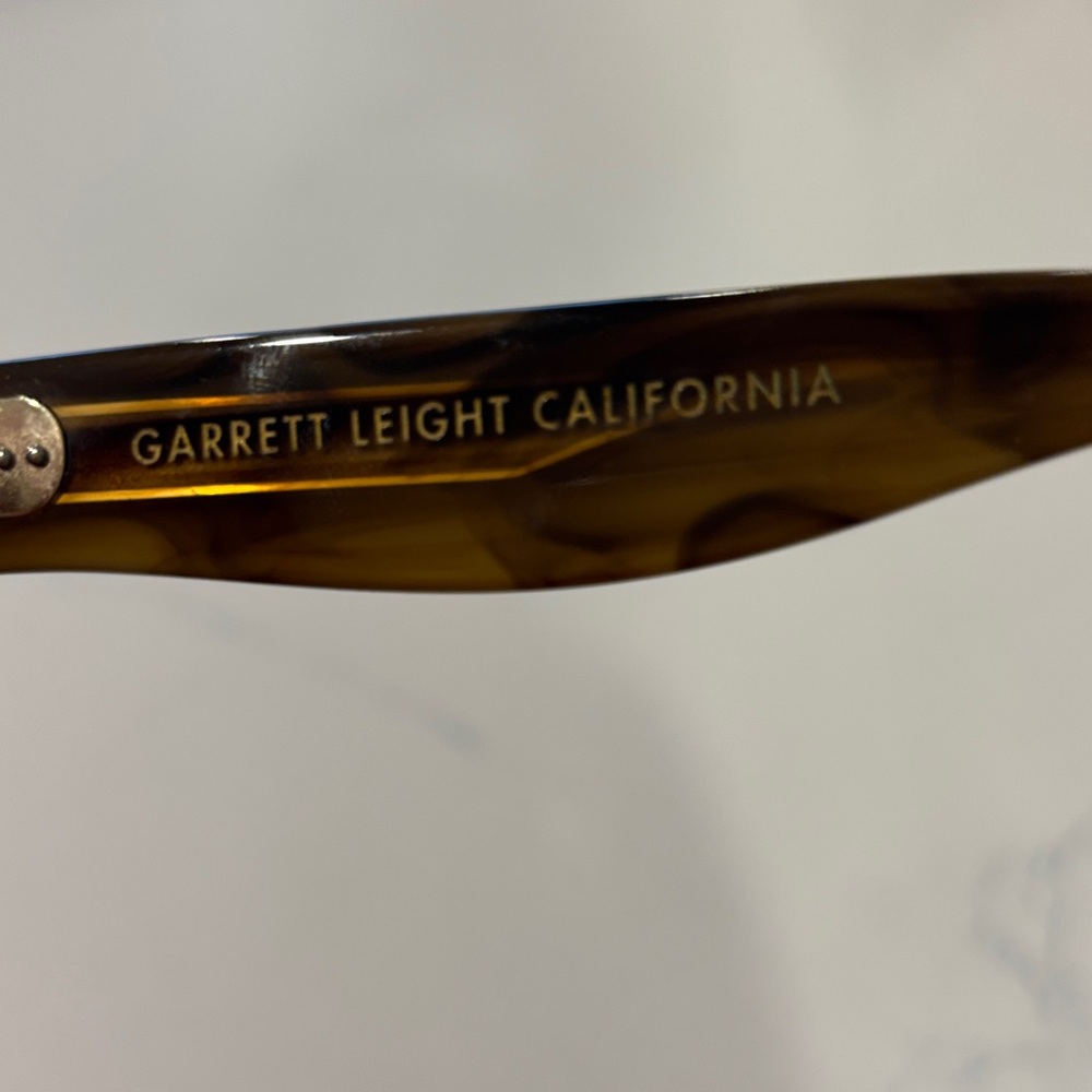 Garrett Leight Tortoiseshell Brown Sunglasses Tem… - image 1